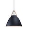 Maxim Lighting Nordic 1-Light 19" Wide Tan Leather / Black Pendant Light 11358TNBK - alternate 1
